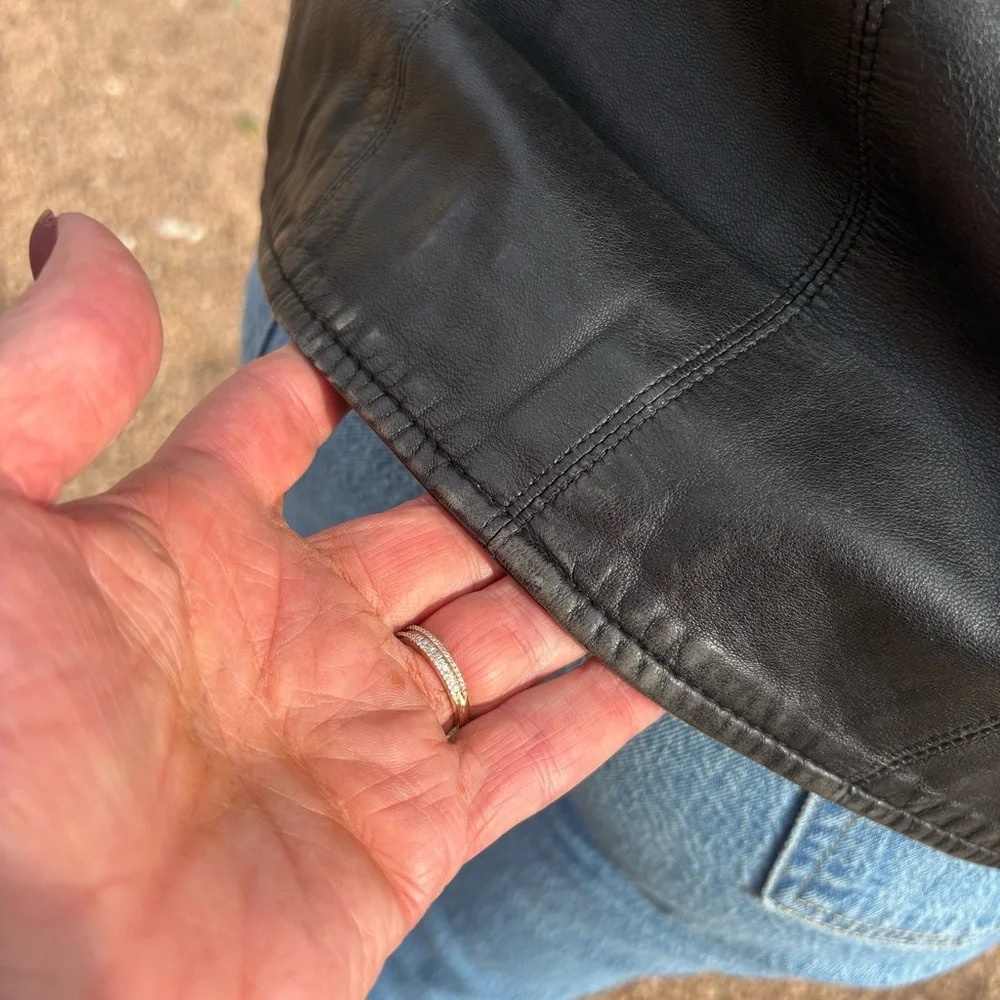 ANN TAYLOR LEATHER JACKET 12 - Picture 16 of 16